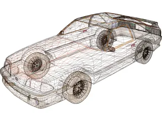 Ford Mustang (1989) 3D Model