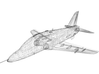 British Aerospace BAe Hawk MK-1A 3D Model