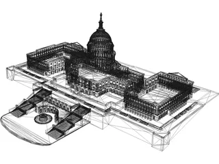 US Capitol Building 3D Model