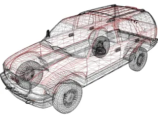 GMC Jimmy (1995) 3D Model