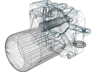 Eletronic Engine 3D Model