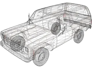 Chevrolet Blazer (1977) 3D Model