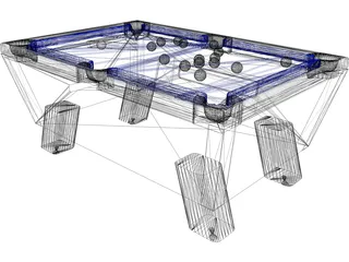 Pool Table 3D Model