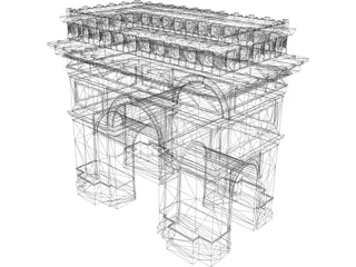 Arc of Triumf Paris 3D Model