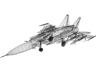 MiG-25 3D Model