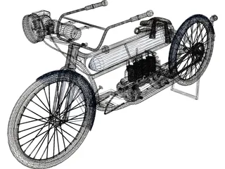 Henderson Model A (1912) 3D Model