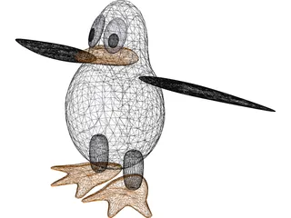 Linux Penguin 3D Model