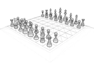 Chessboard 3D Model