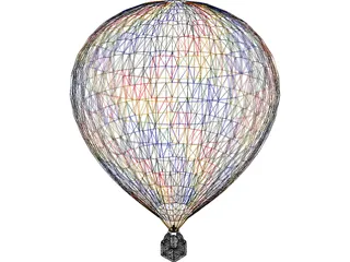 Hot Air Balloon 3D Model