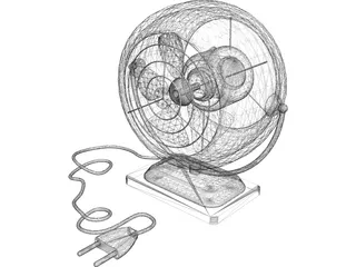 Portable Fan 3D Model