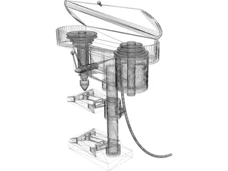 Drill Press 3D Model