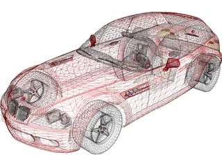 BMW Z3 Coupe (2001) 3D Model
