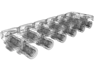 Goldhofer 6 line thp-sl 3D Model