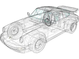 Porsche 911 Turbo (1977) 3D Model