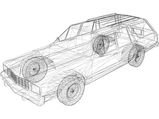 Ford Fairmont Wagon (1979) 3D Model