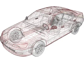 Peugeot 406 3D Model