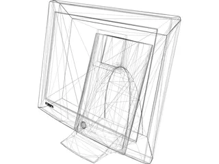 Monitor Computer Flat Screen 3D Model