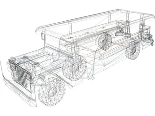 Jeep Catafalque 3D Model