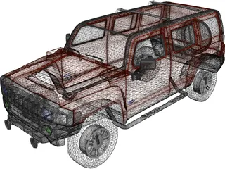 Hummer H3 3D Model