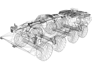 BTR-80 3D Model