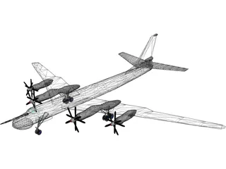 Tupolev Tu-95 Bear 3D Model