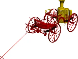 Steam Car 3D Model