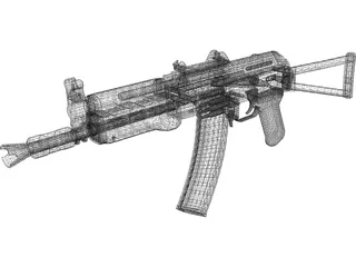 AKS 74U 3D Model