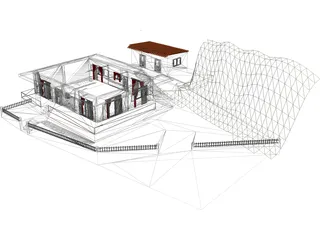 Greek Country House 3D Model