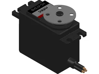 Hitec HS-475HB Servo Motor 3D Model