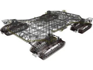 NASA Crawler Transporter 3D Model