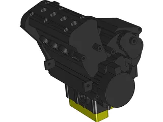 Yamaha R6 Engine (2003) 3D Model
