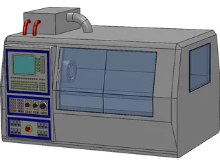 Torno CNC 3D Model