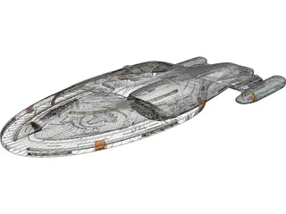 Star Trek Voyager 3D Model