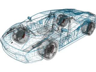 Lamborghini Gallardo (2008) 3D Model