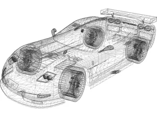 Chevrolet Corvette C6-R 3D Model