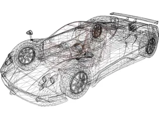 Pagani Zonda 3D Model