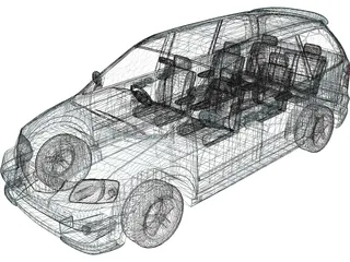 Mazda MPV (2000) 3D Model