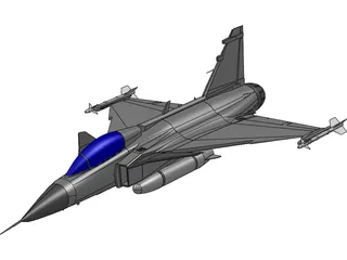 Saab JAS-39 Gripen 3D Model