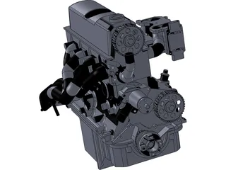 Engine Ford 2.3 3D Model