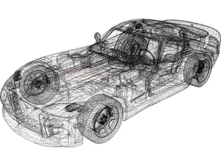 Dodge Viper GTS (1998) 3D Model