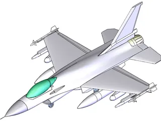 F-16 Falcon 3D Model