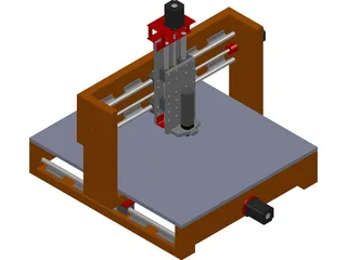 CNC Machine (Router) from Wood 3D Model