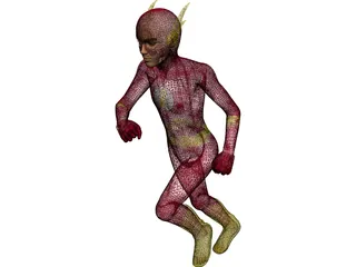 Flash Super Hero 3D Model