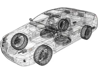 Lincoln MKS (2009) 3D Model