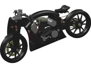 Motorcycle Yokohama 3D Model