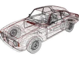 Alfa Romeo Giulia Sprint GTA 3D Model