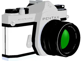 Pentax Spotmatic Camera 3D Model