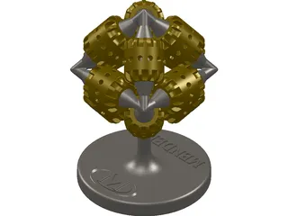 Mendell Brain Gear 3D Model