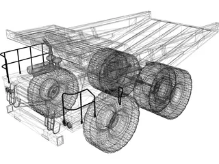 Mine Truck 3D Model