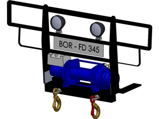 Winch Plate 3D Model